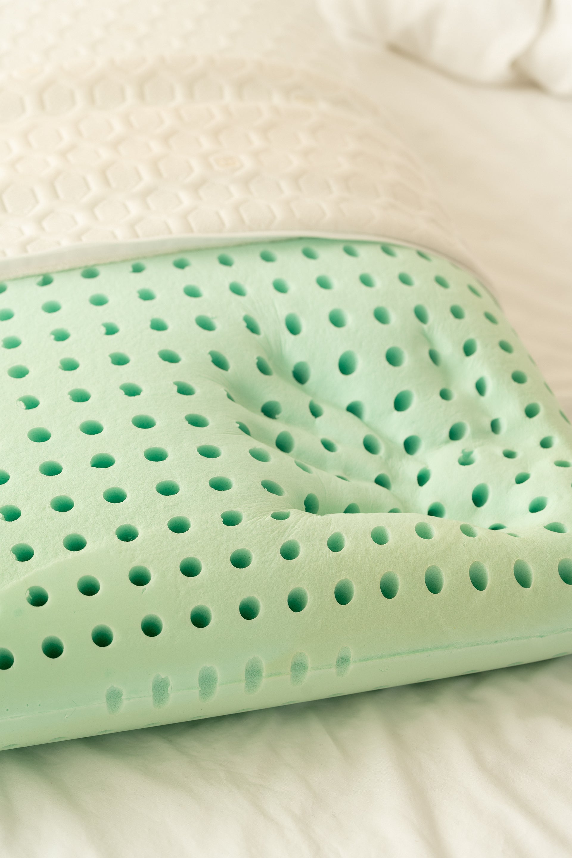 Oreiller mousse mémoire haute densité infusé à l'Aloe Serenita