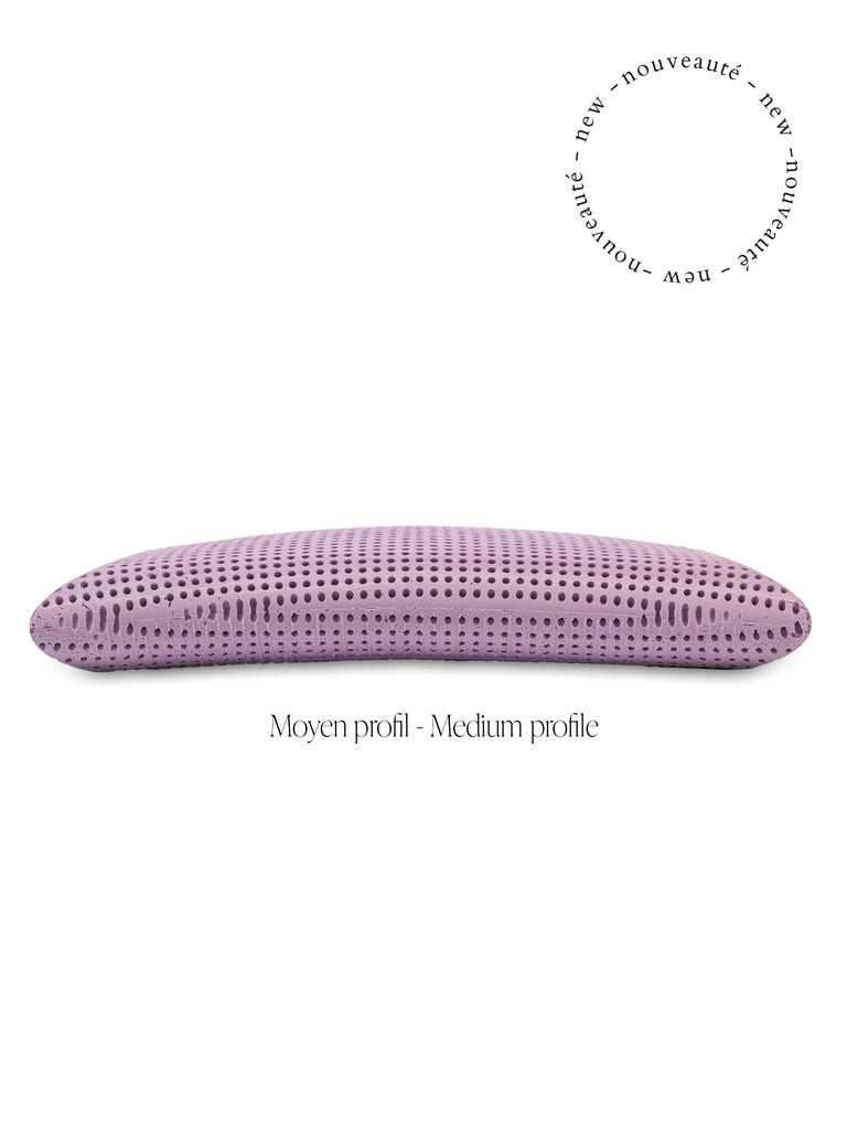 Oreiller mémoire de forme violet Therapia en mousse viscoélastique respirante