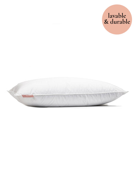 Oreiller enfant Durafibre blanc, lavable en machine, hypoallergénique et moelleux