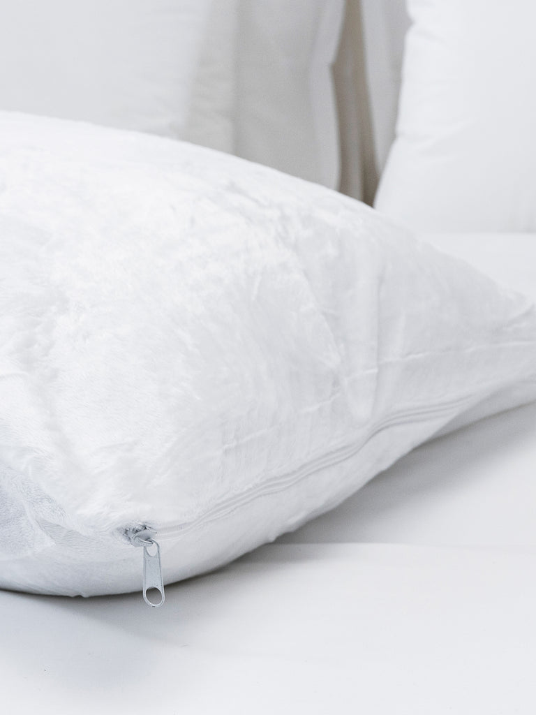 Paire de protège-oreillers tissus Polaire - vente finale - Dolce & Bianca 