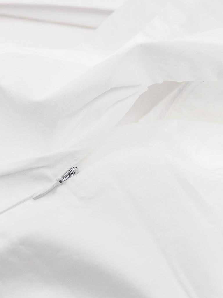 Housse de couette Nina en coton matelassé et coton percale - Dolce & Bianca 