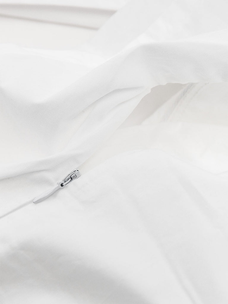 Housse de couette Nina en coton matelassé et coton percale - Dolce & Bianca 