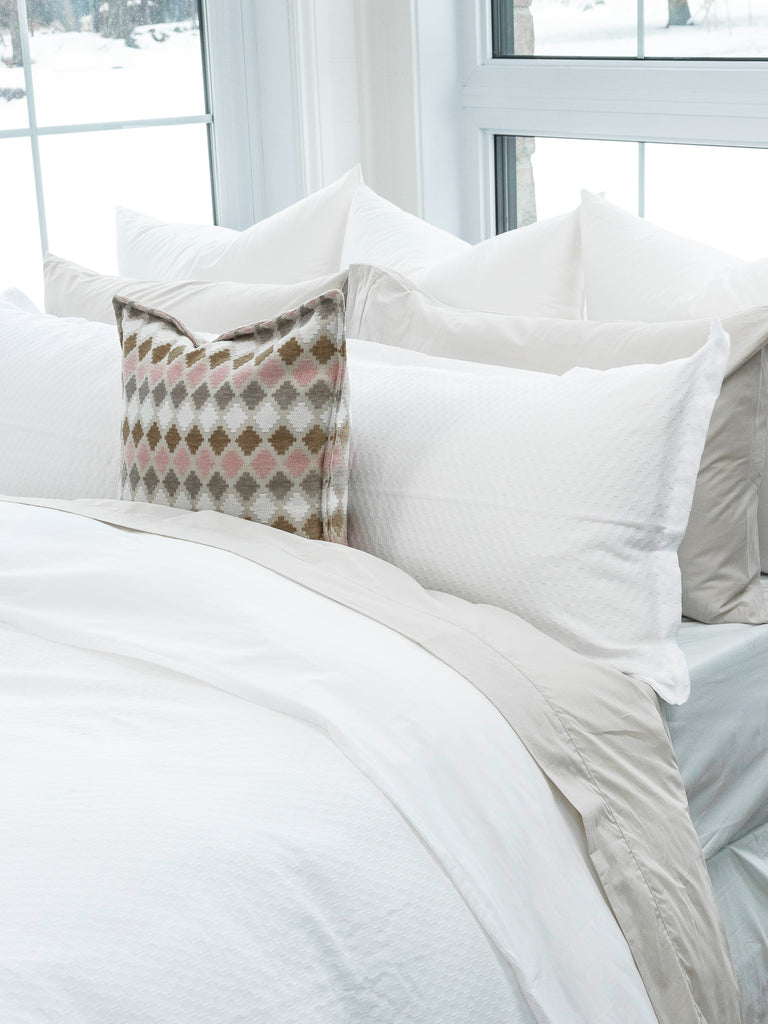 Housse de couette Nina en coton matelassé et coton percale - Dolce & Bianca 